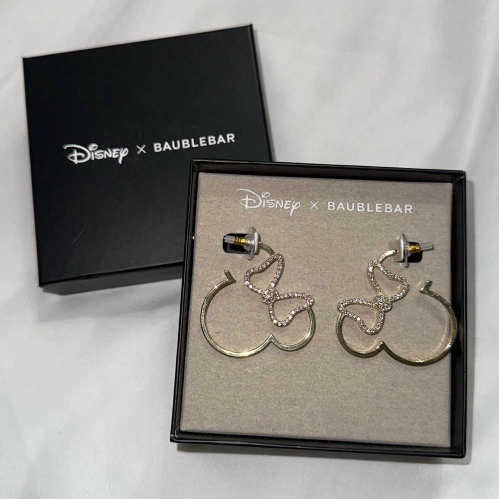 Disney x Baublebar Minnie Mouse Outline Earrings